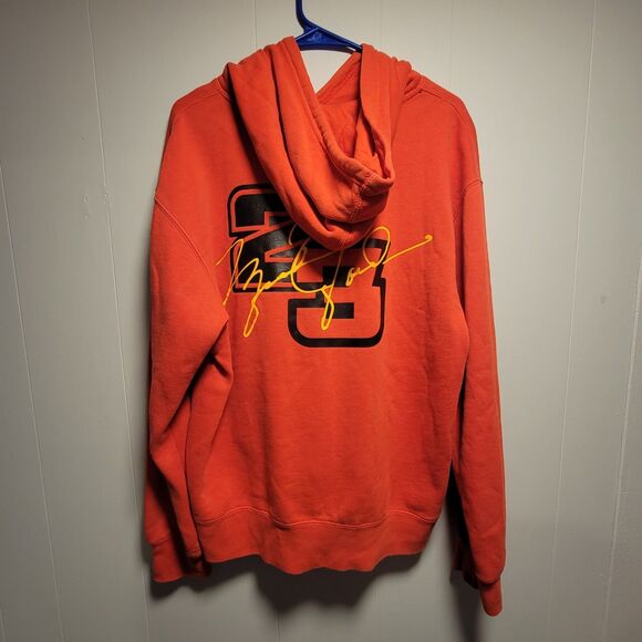 Nike Air Jordan DNA Pullover Fleece Hoodie Orange Size M CV2784-673 - Picture 2 of 10